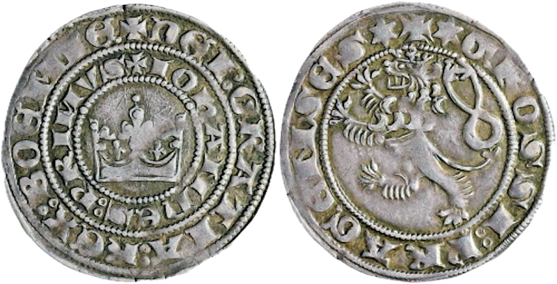 Pražský groš Jan Lucemburský